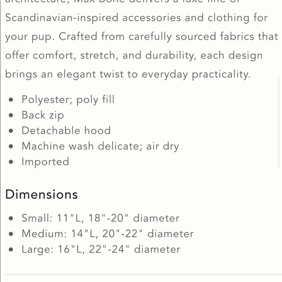 Maxbone dog snowsuit size Medium worn for 1 winter season - Picture 5 of 5